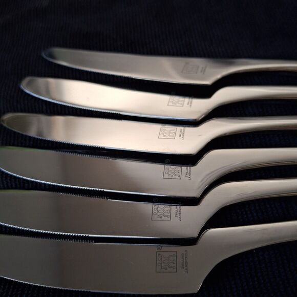 JA Henckels Zwilling BELLASERA 18/10 Stainless 6 Piece Dinner Knives Flatware - Picture 2 of 10